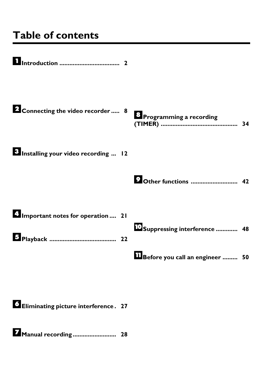 Philips VR220/07 User Manual | 55 pages