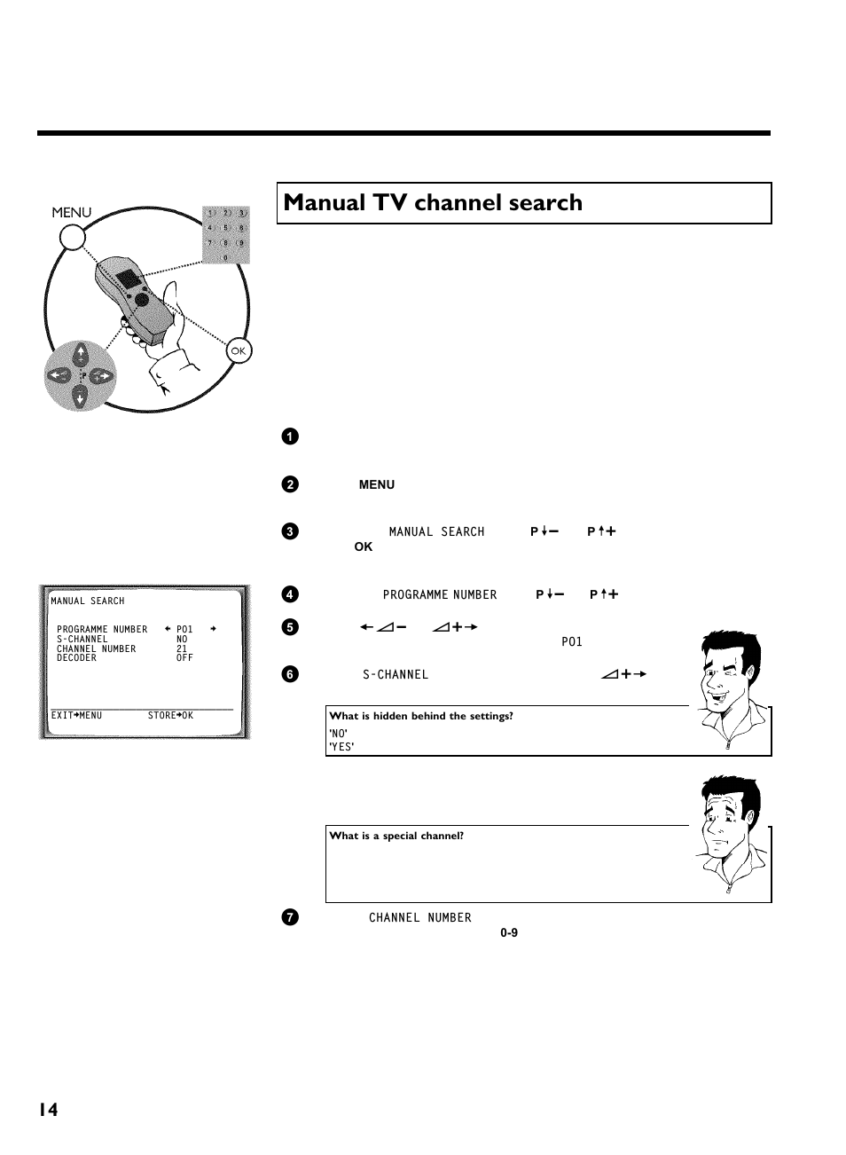 Manual tv channel search, Installing your video recording | Philips VR220/07 User Manual | Page 18 / 55