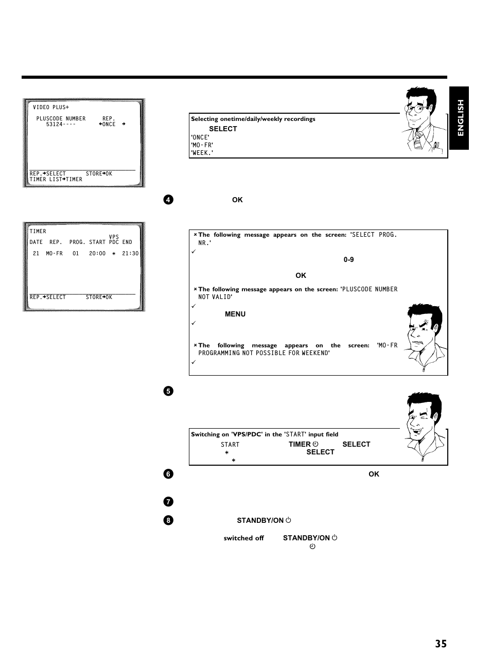 Programming a recording (timer) | Philips VR220/07 User Manual | Page 39 / 55