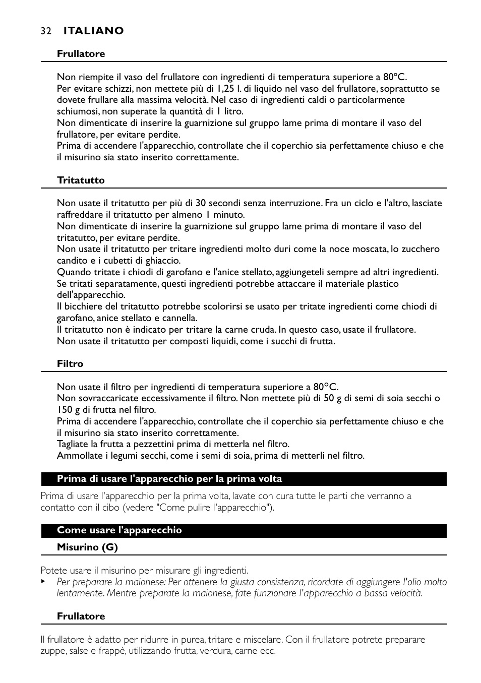 Philips HR1720 User Manual | Page 32 / 48