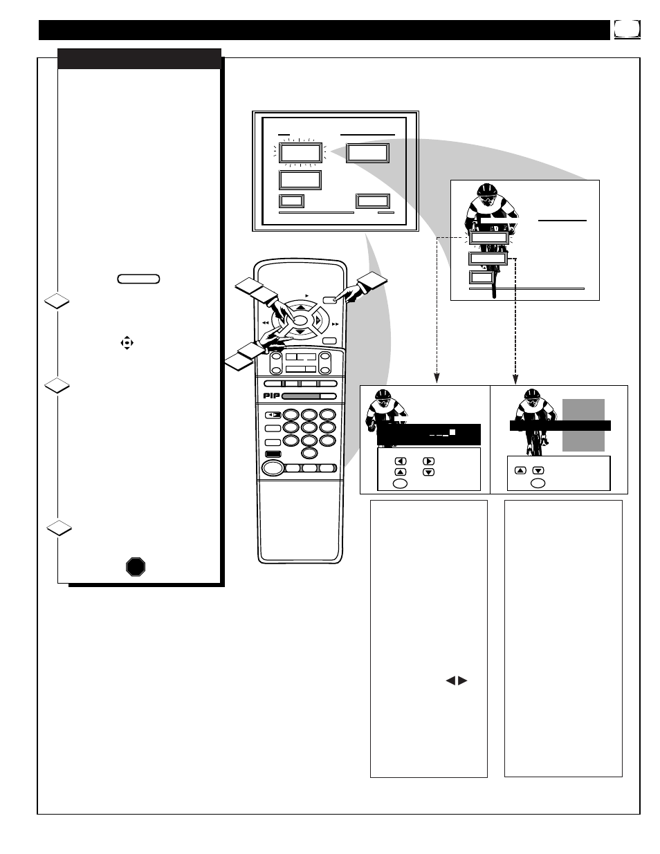 Eature, Ontrols, Continued | Stop | Philips 9P6044C1 User Manual | Page 25 / 60