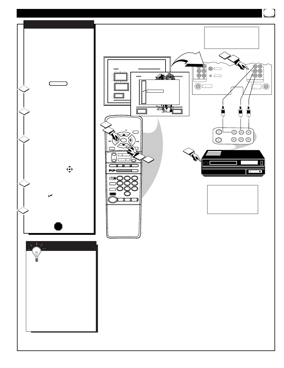 Sing the, Udio, Ideo | Nput, Acks, Stop, Mart | Philips 9P6044C1 User Manual | Page 33 / 60