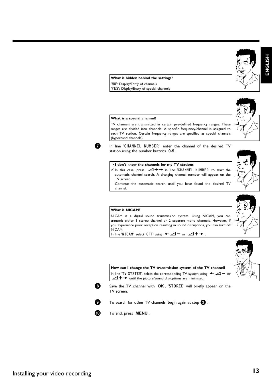 Installing your video recording | Philips VR670B/58 User Manual | Page 17 / 49