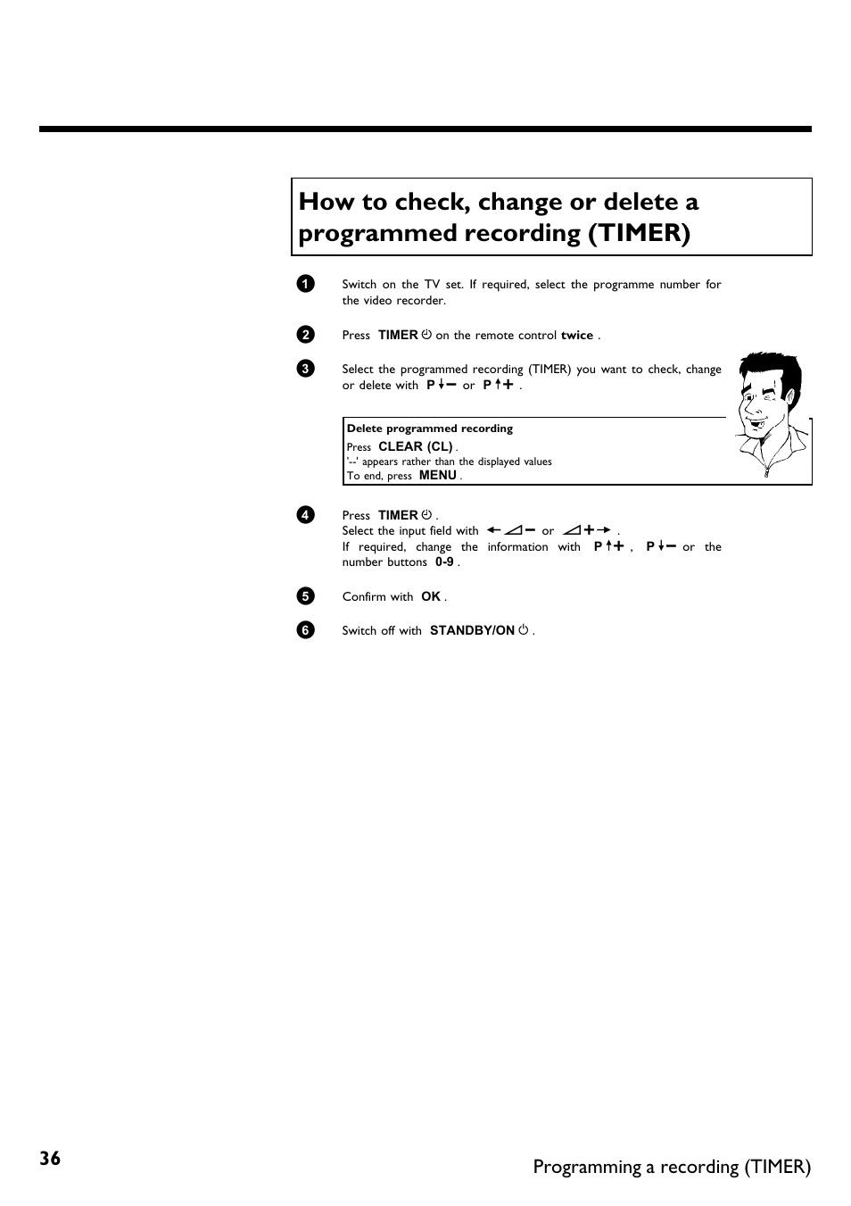 Programming a recording (timer) | Philips VR670B/58 User Manual | Page 40 / 49