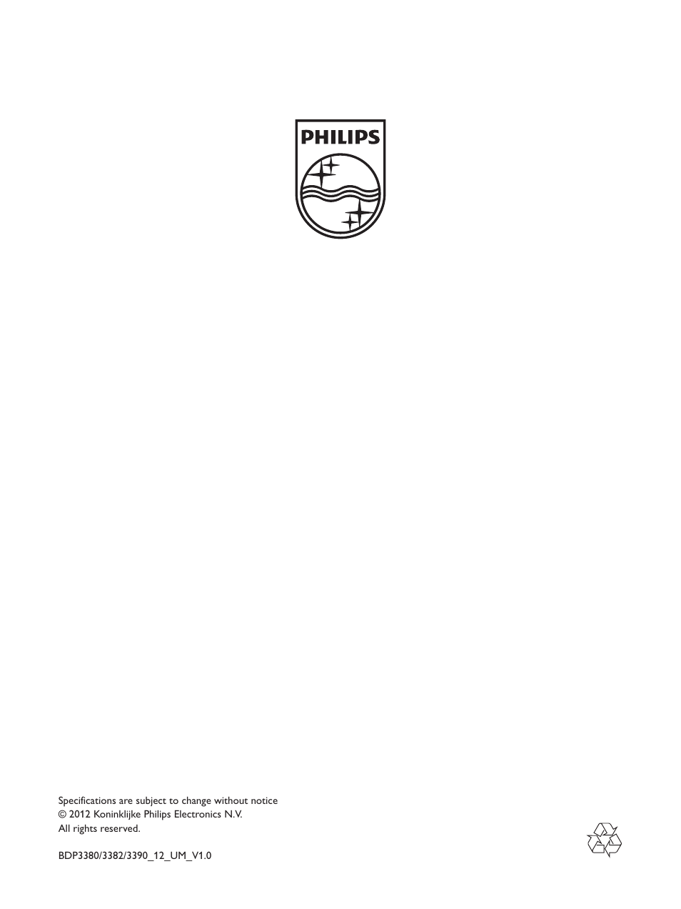 Philips BDP3390 User Manual | Page 25 / 25