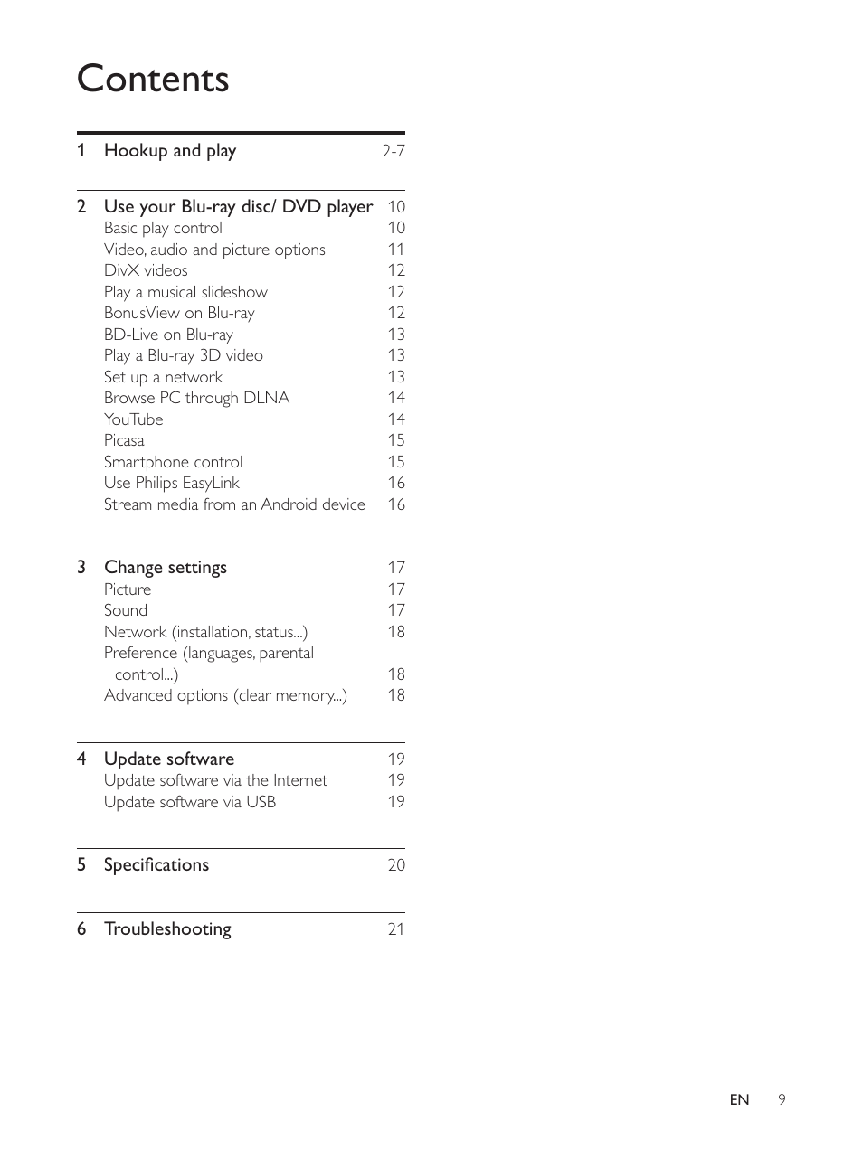 Philips BDP3390 User Manual | Page 8 / 25