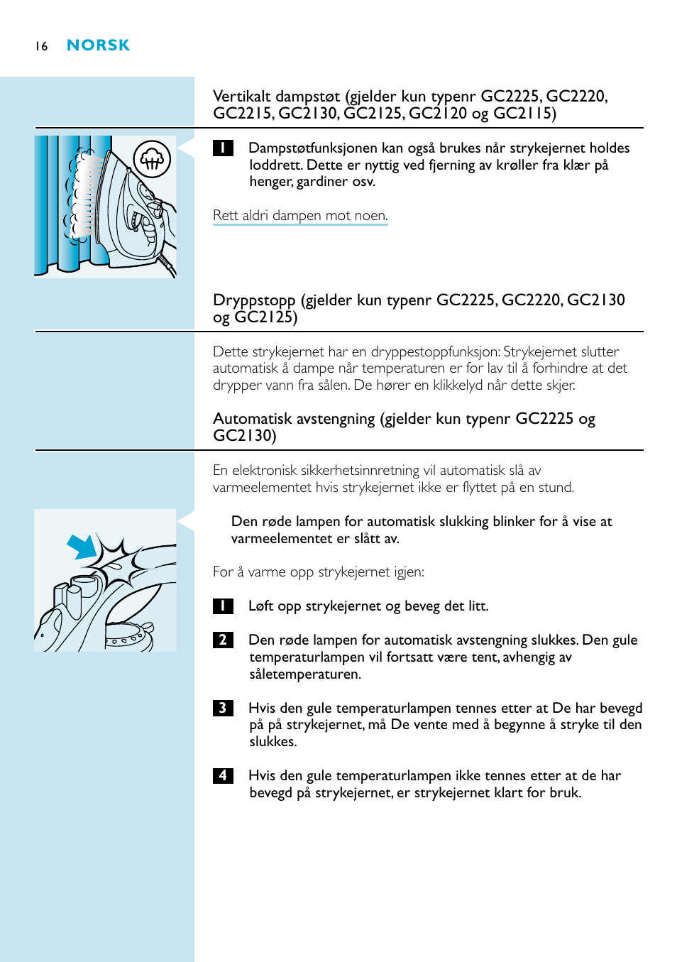 Philips GC2220 User Manual | Page 16 / 60