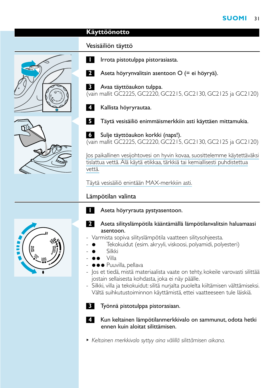 Philips GC2220 User Manual | Page 31 / 60