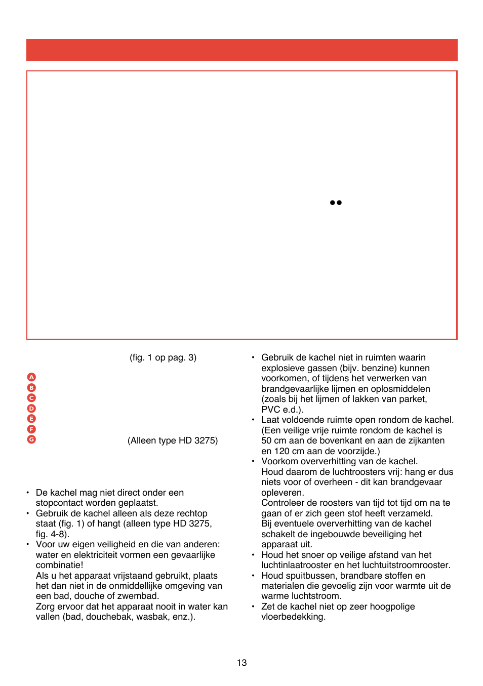 Nederlands | Philips HD 3274/75 User Manual | Page 13 / 40