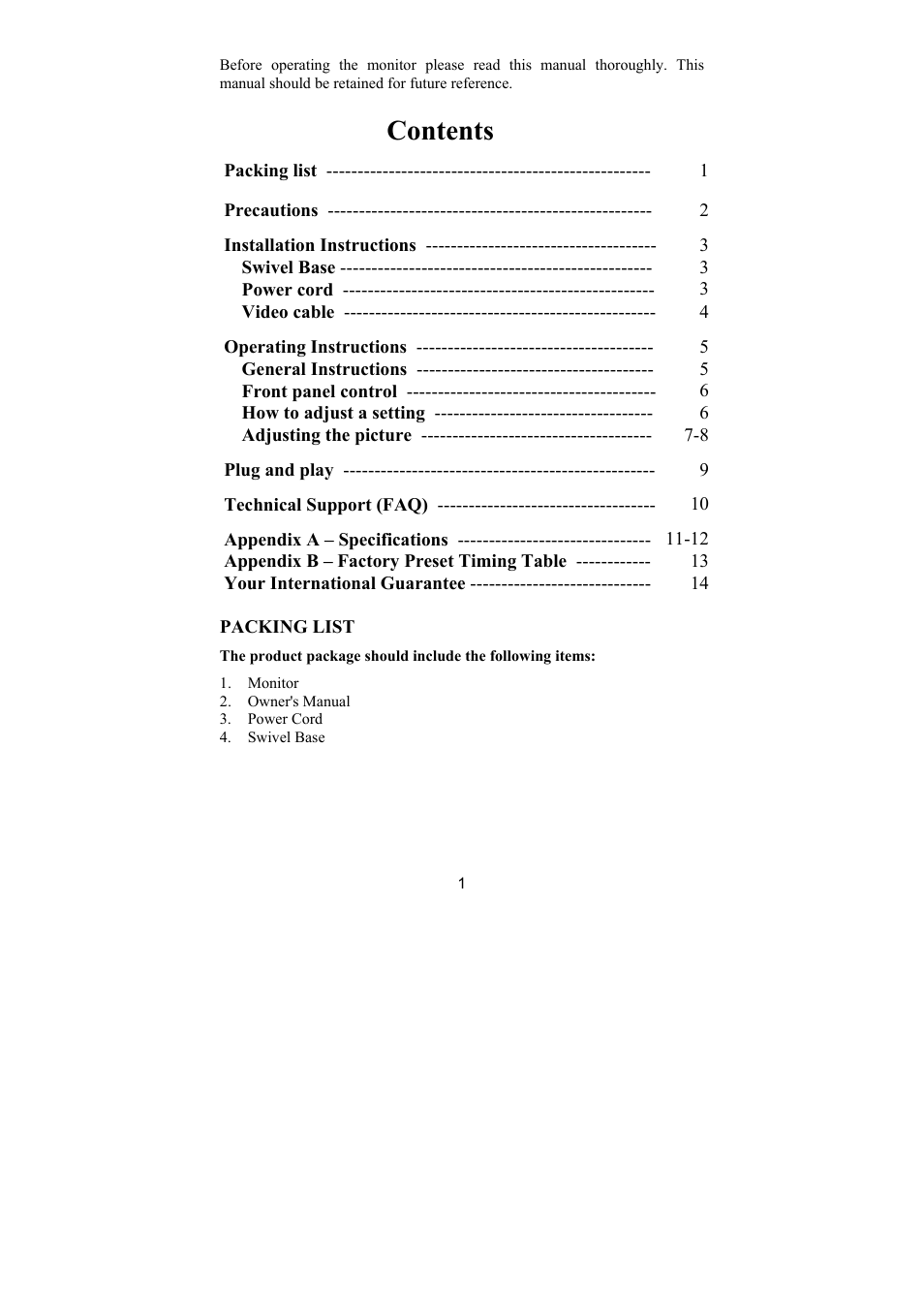 Philips 107E69 User Manual | Page 3 / 46