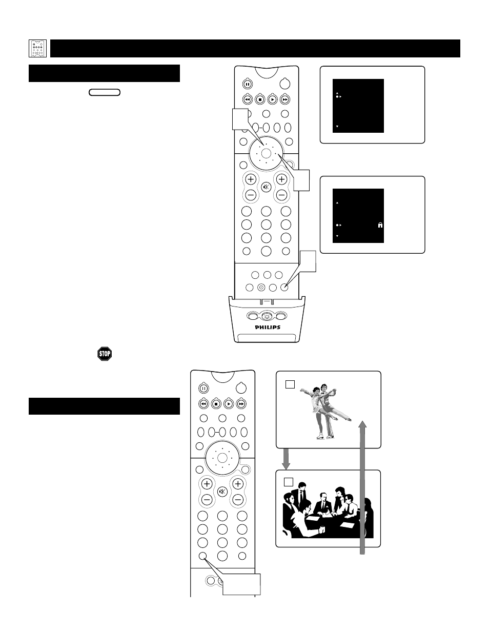 A/ch), Sing, Rogram | Ist and, Lternate, Hannel, A/ch button | Philips MatchLine 60PP9502 User Manual | Page 28 / 72