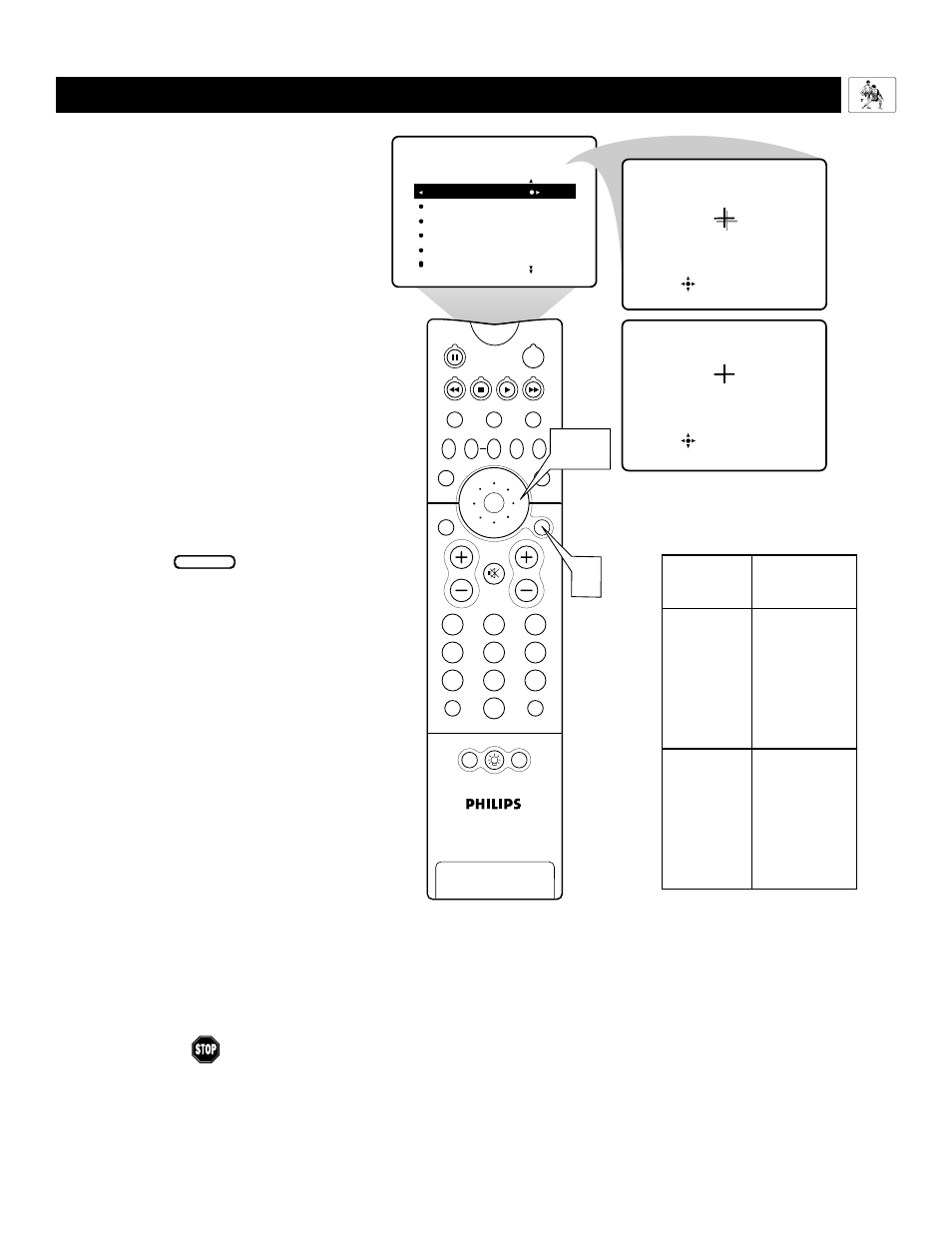 Djusting the, Anual, Onverge | Ontrols | Philips MatchLine 60PP9502 User Manual | Page 33 / 72