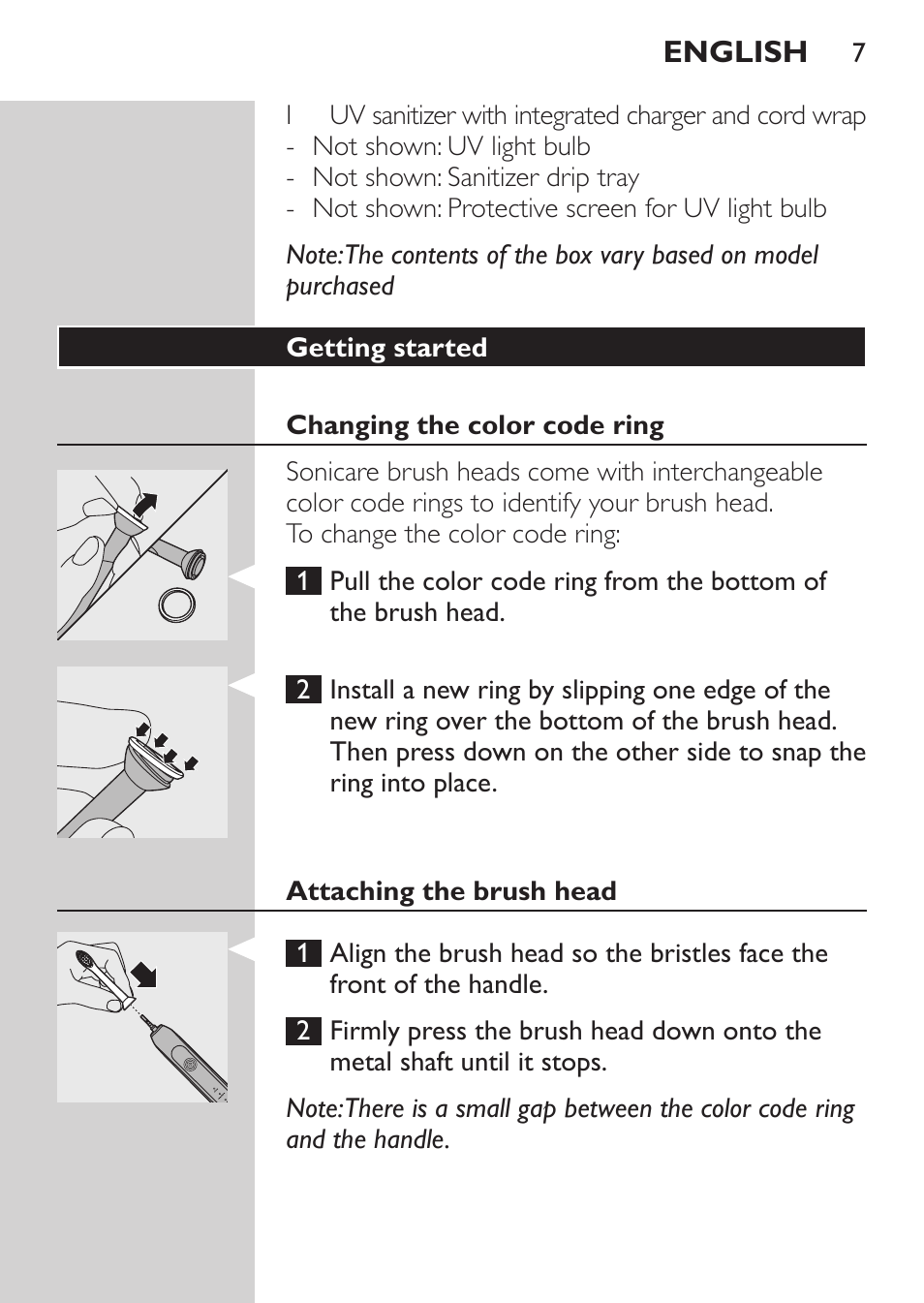 Philips HealthyWhite HX6710 User Manual | Page 7 / 24