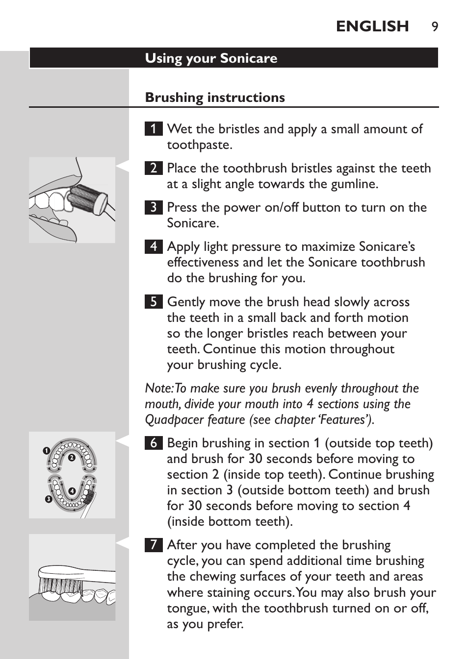 Philips HealthyWhite HX6710 User Manual | Page 9 / 24