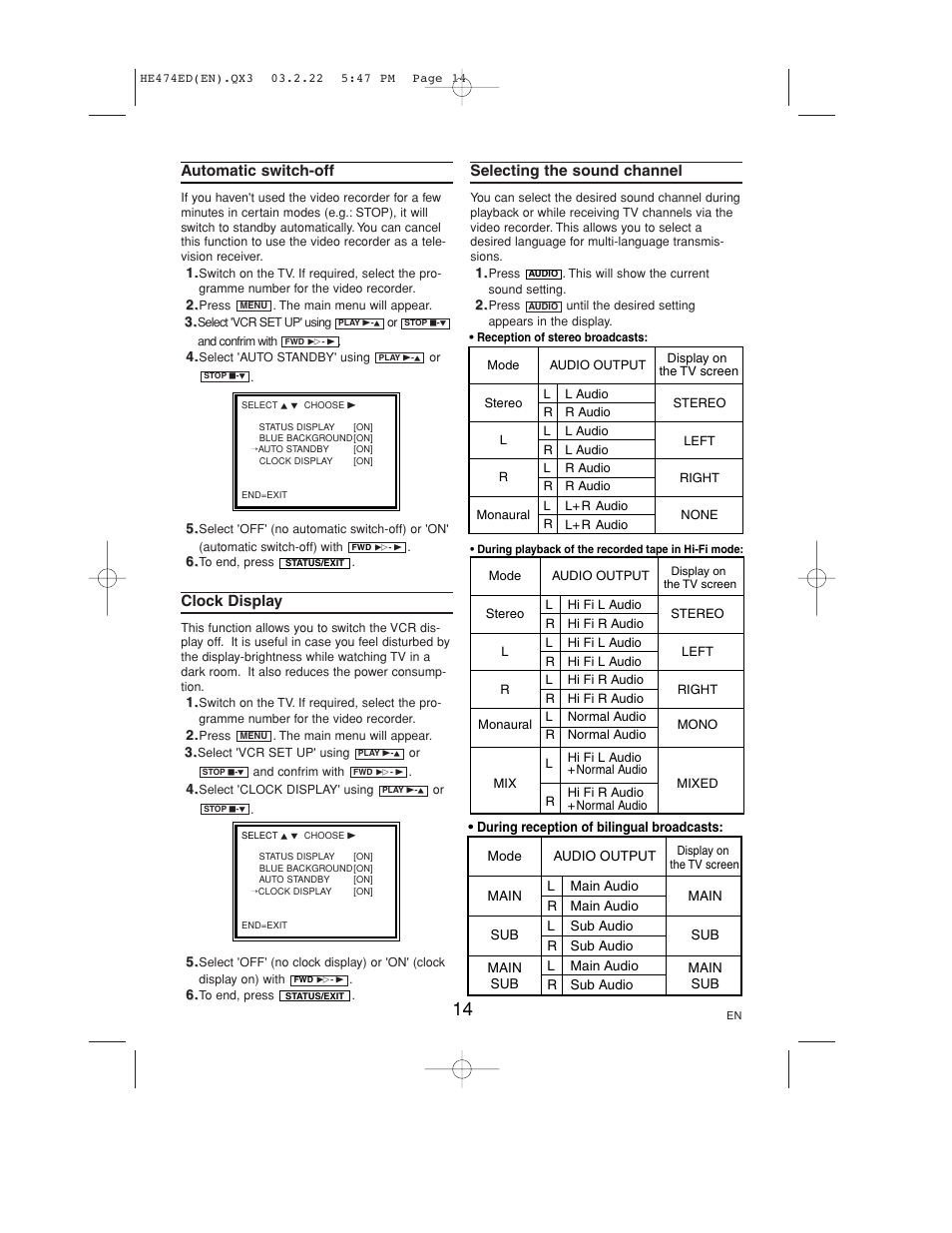 Philips VR 540 User Manual | Page 14 / 16