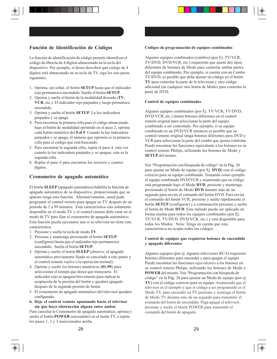 Preparación, cont | Philips SRU3005/27 User Manual | Page 15 / 29