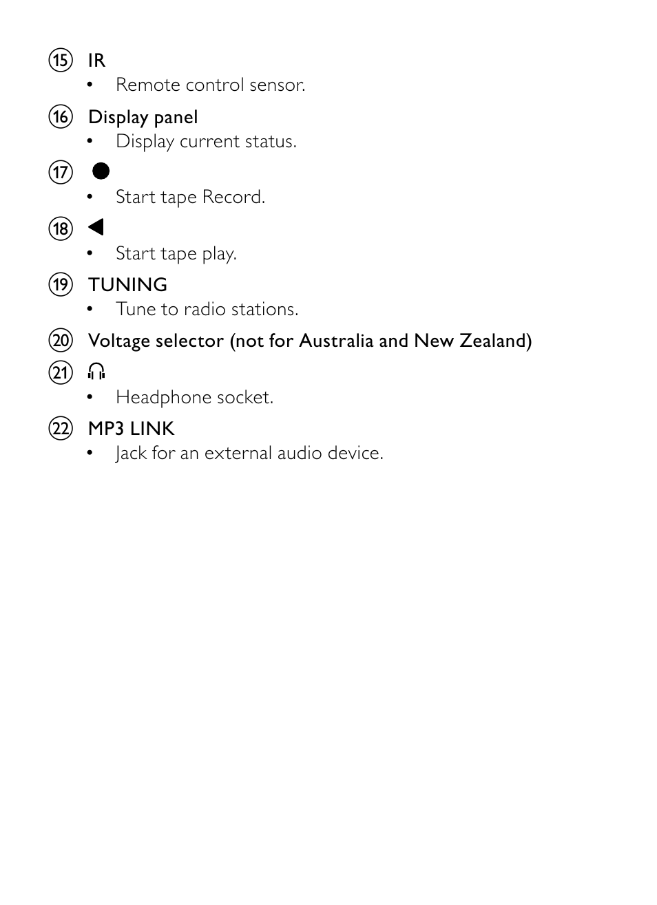 Philips AZ1852 User Manual | Page 10 / 29