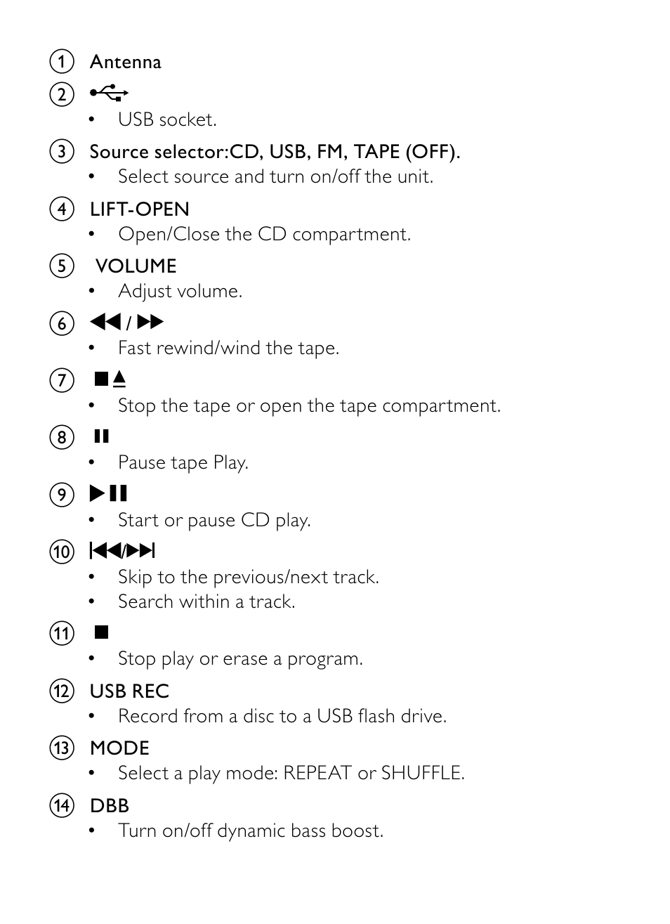 Philips AZ1852 User Manual | Page 9 / 29