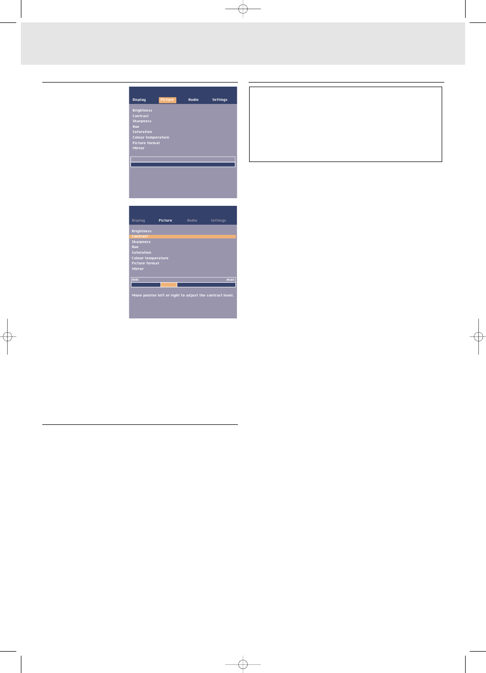 Operation, Preparation/display and picture control | Philips LC4331 User Manual | Page 16 / 23