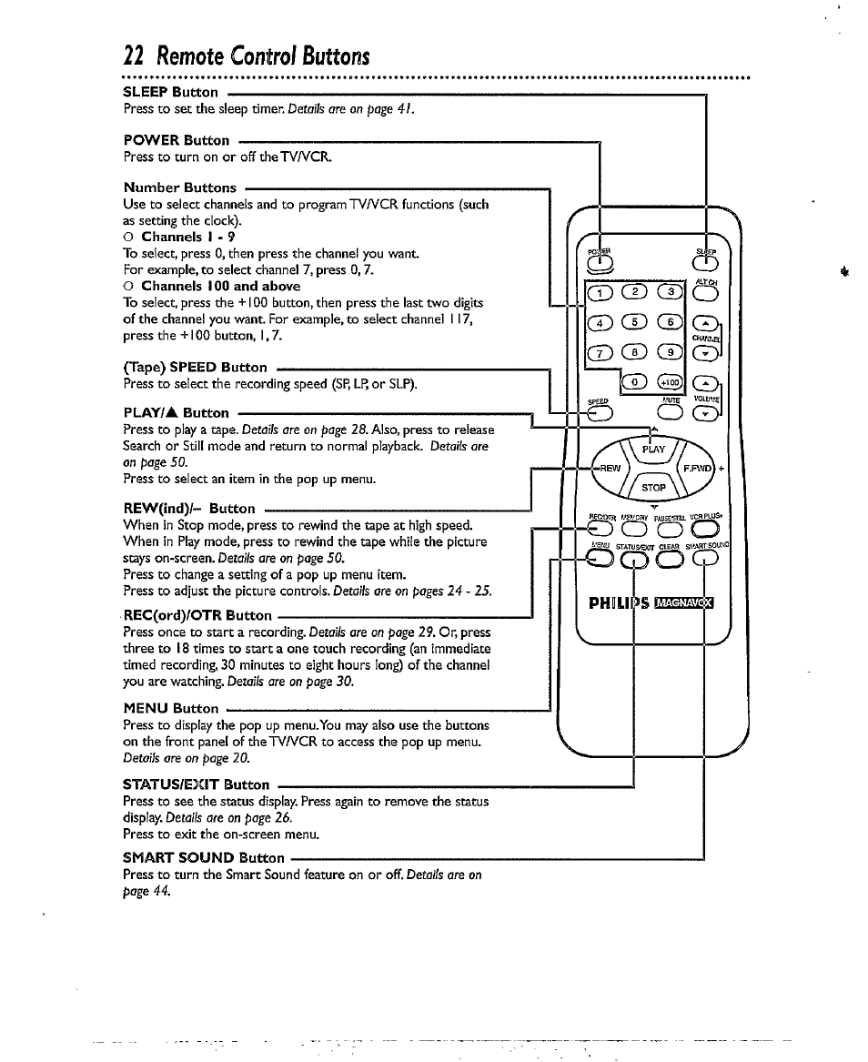 22 remote control buttons, Remote control buttons 2 - 2 3, Cd q3 cd cd qd cd cd cd cd cd ¡cd cd | O o o o, Pooo | Philips CCX193AT User Manual | Page 22 / 56