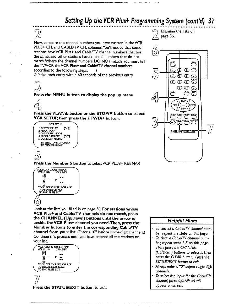 Helpful hints | Philips CCX193AT User Manual | Page 37 / 56