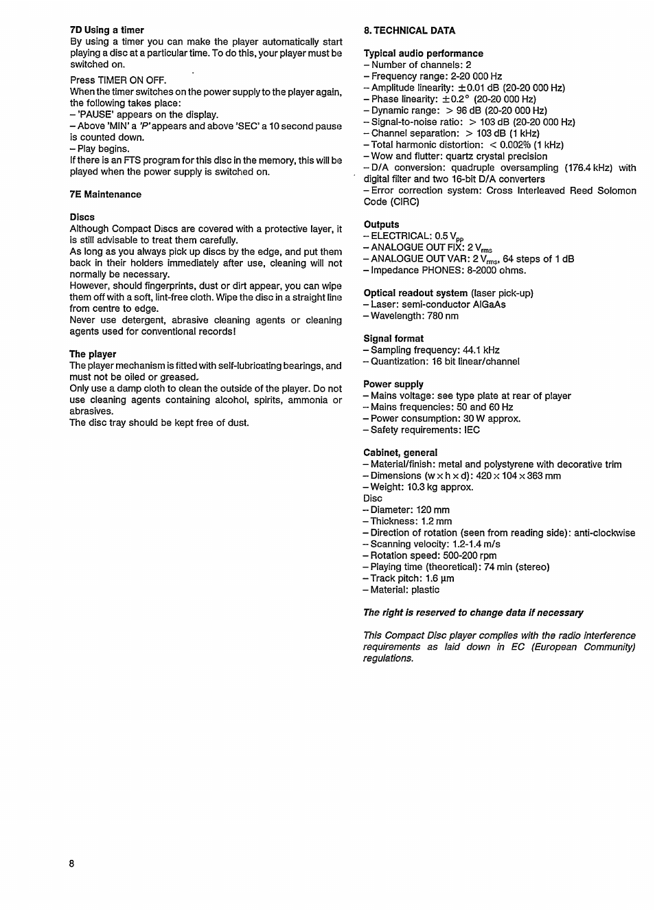 Philips CD 880 User Manual | Page 10 / 13