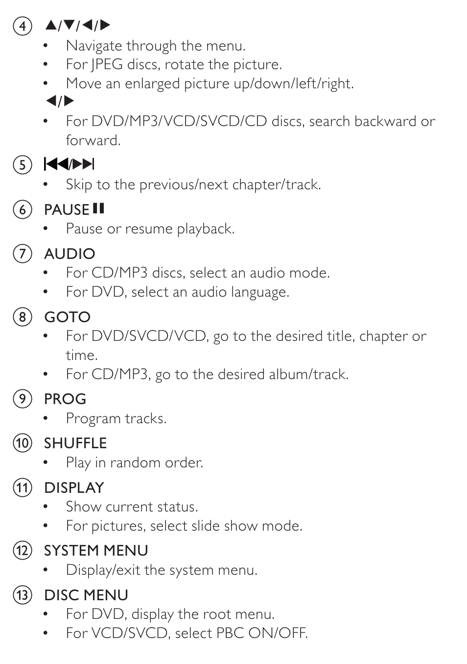 Philips AZ5740 User Manual | Page 12 / 31