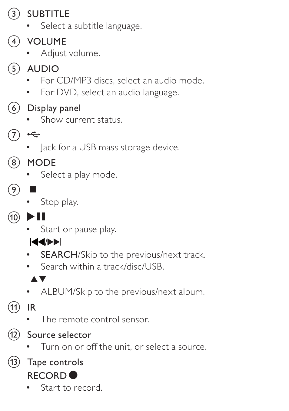 Philips AZ5740 User Manual | Page 9 / 31