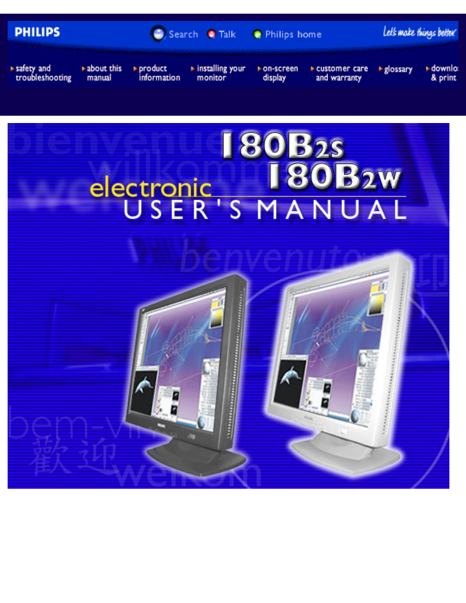 Philips 180B2S User Manual | 86 pages