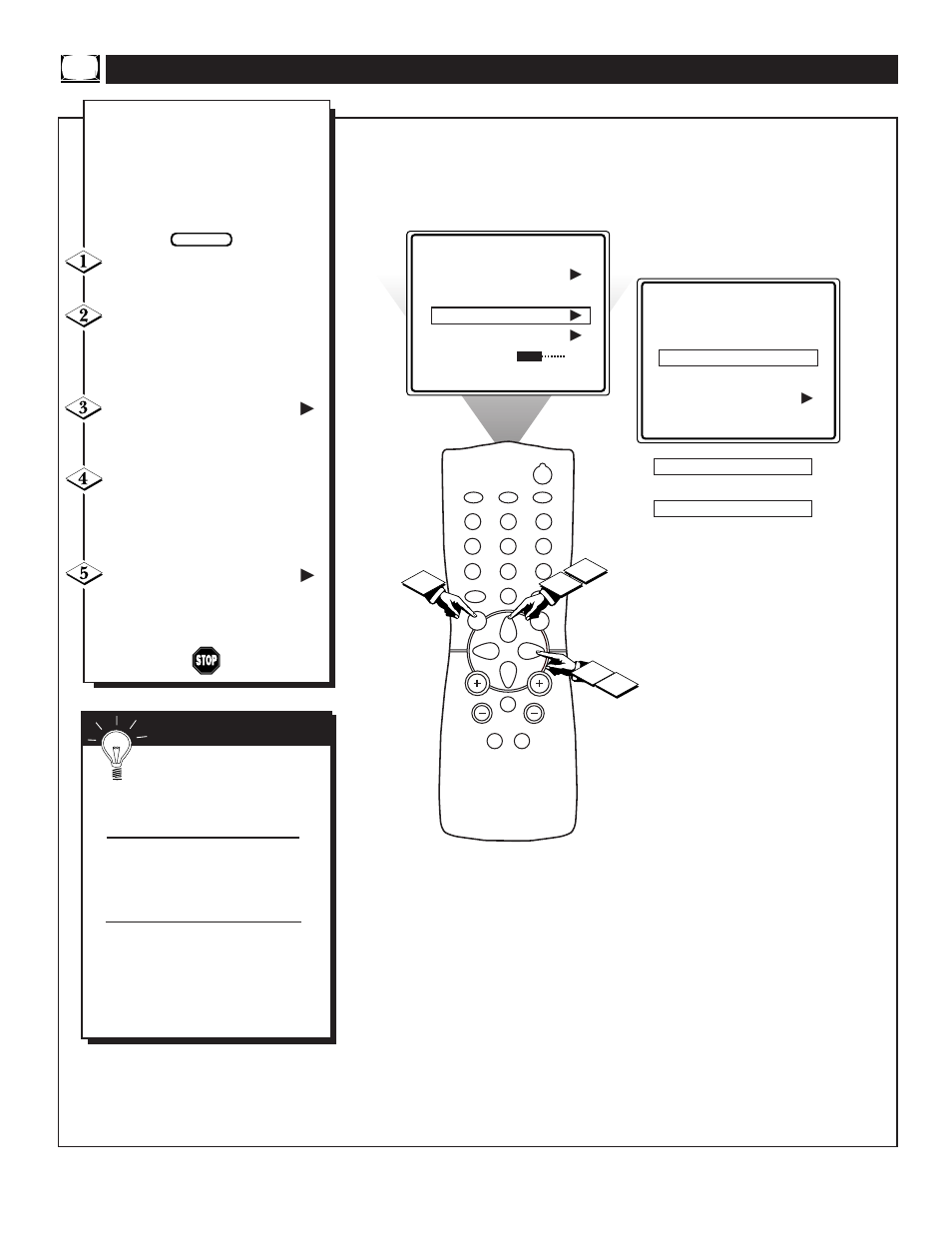 Sing the, Anguage, Ontrol | Philips TS2519C User Manual | Page 10 / 40