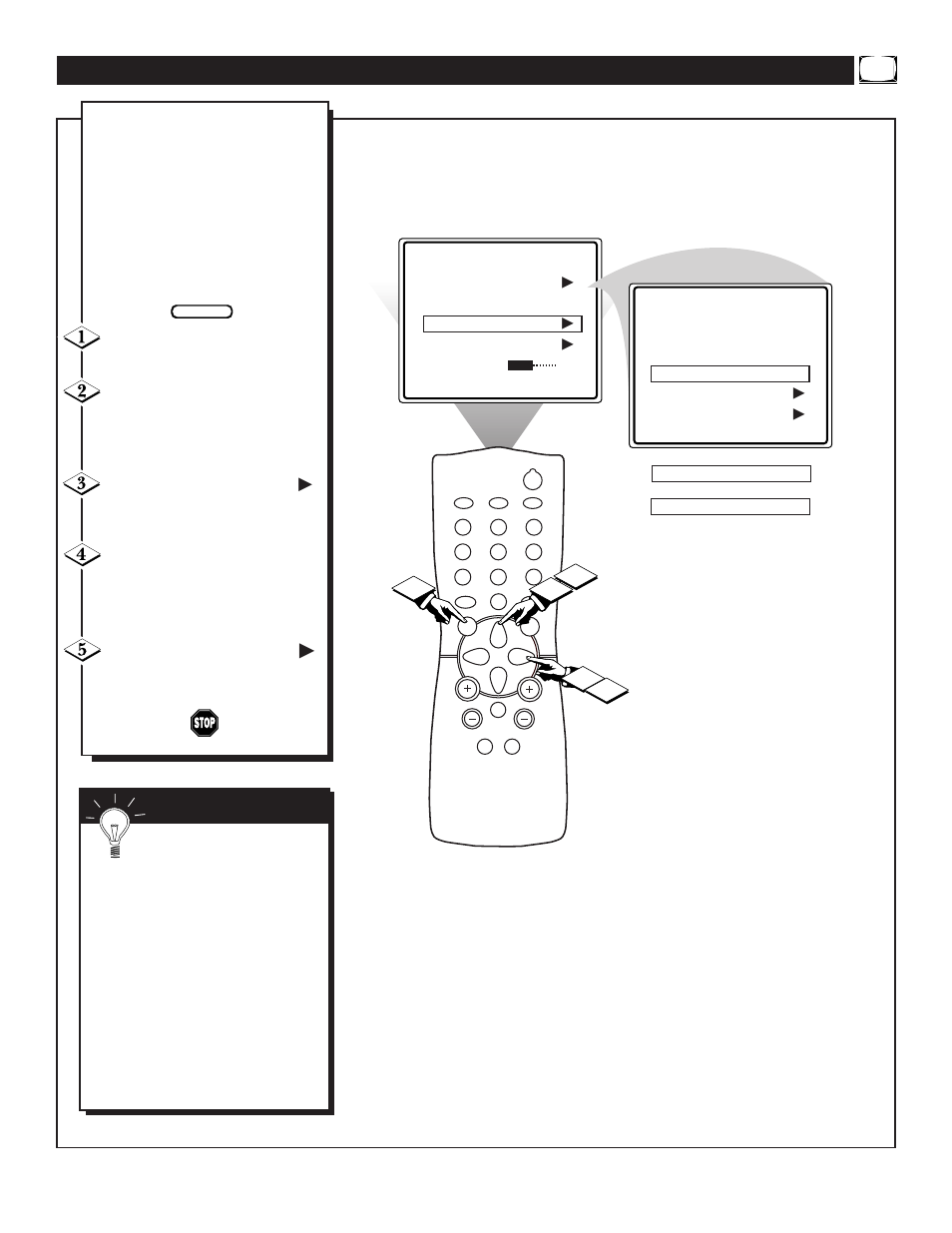 Sing the, Uner, Ontrol | Philips TS2519C User Manual | Page 11 / 40