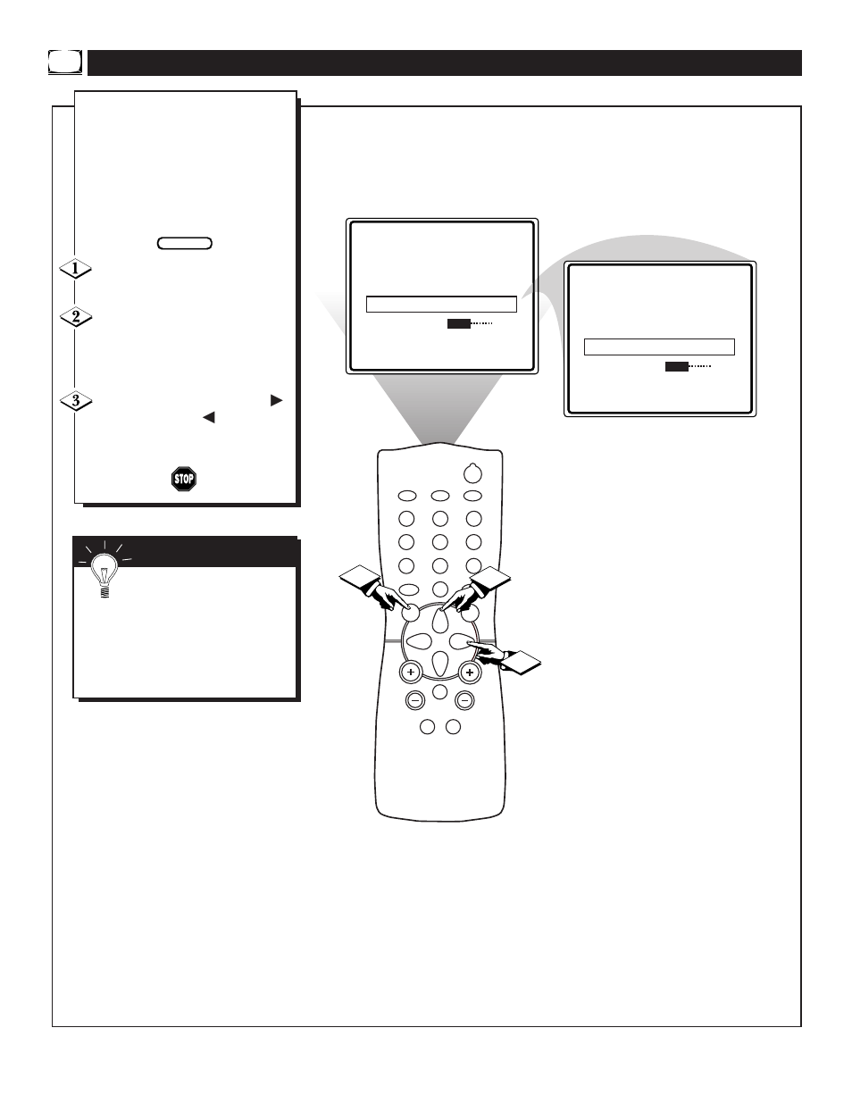 Ctivating the, Oise, Eduction | Icture, Ontrol | Philips TS2519C User Manual | Page 16 / 40