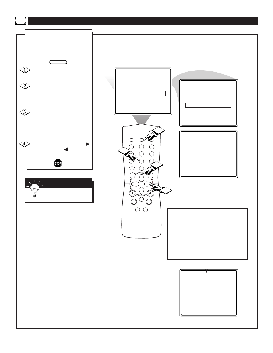 Etting the, Tart | Philips TS2519C User Manual | Page 20 / 40