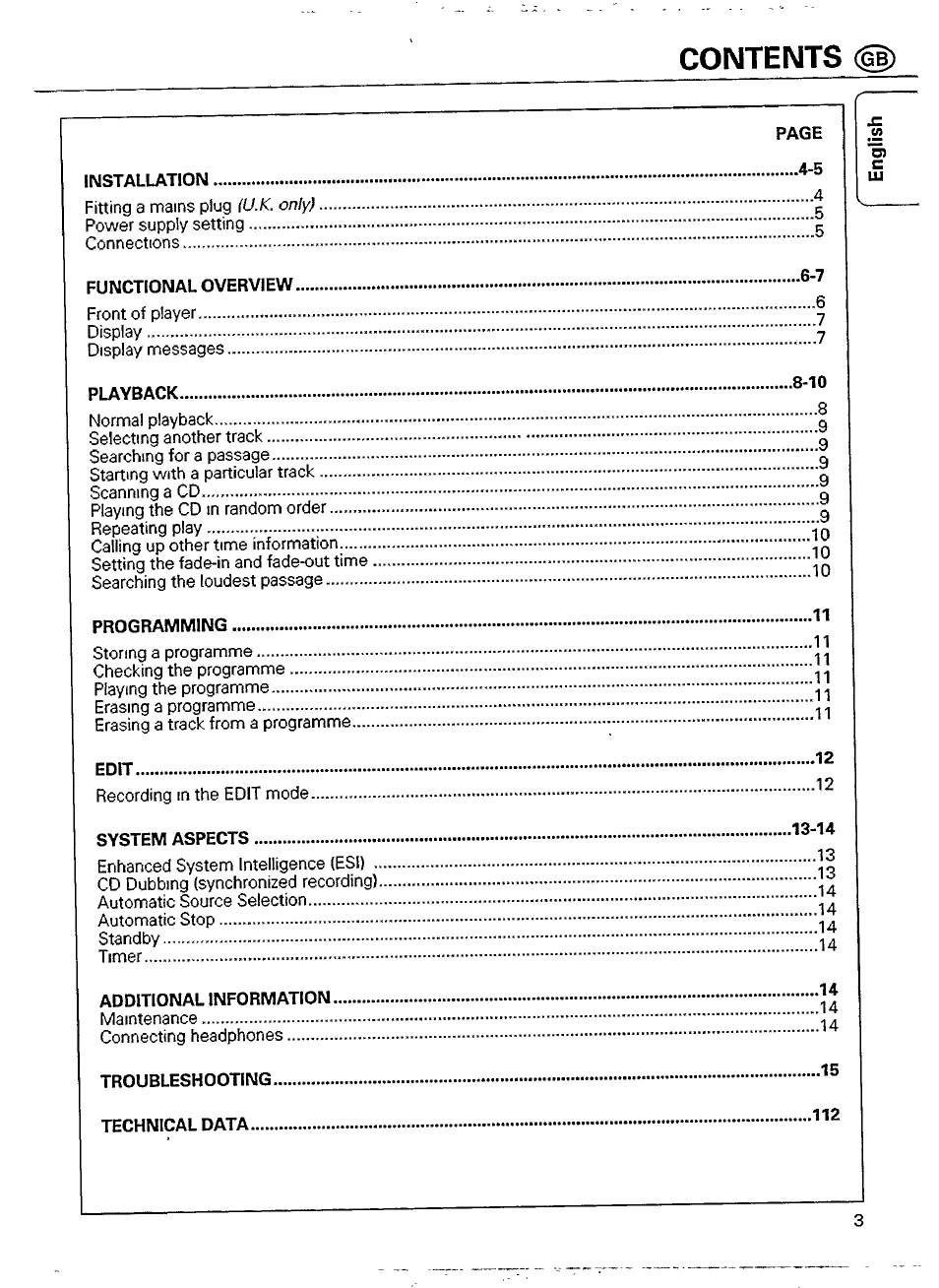 Philips CD 911 User Manual | Page 3 / 20