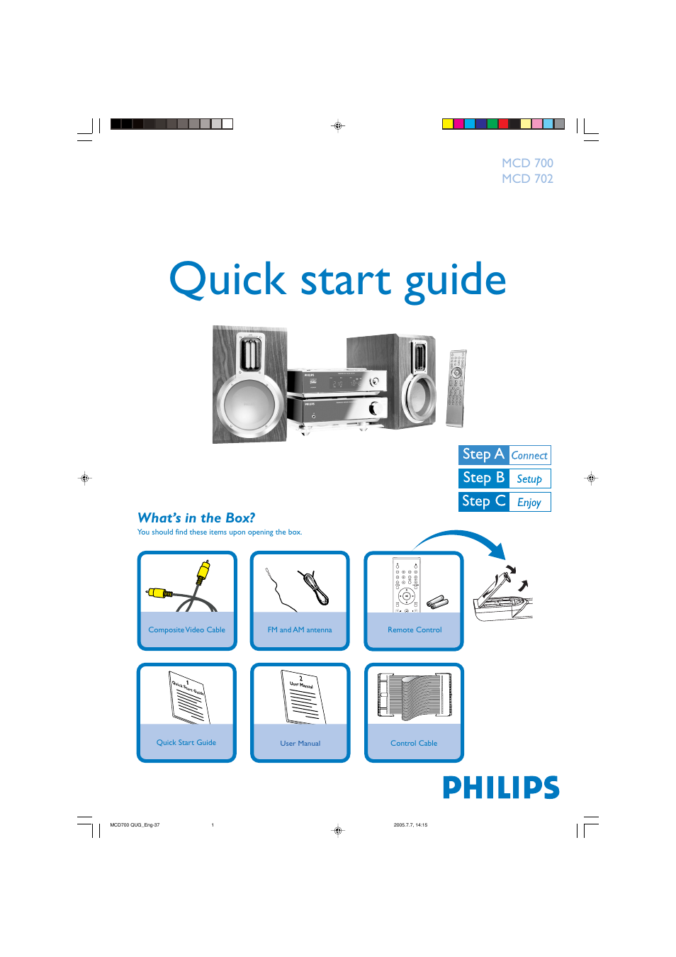 Philips MCD 700 User Manual | 4 pages