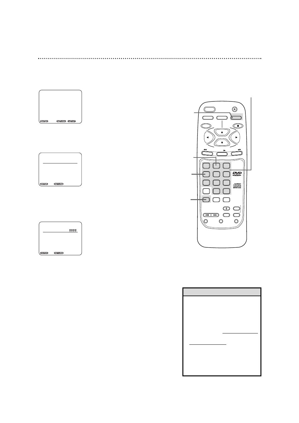 34 parental lock password | Philips DVD700AT User Manual | Page 34 / 52