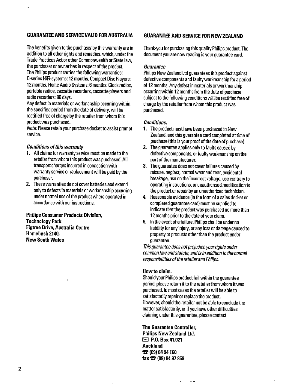 Philips AZ3705 User Manual | Page 2 / 21