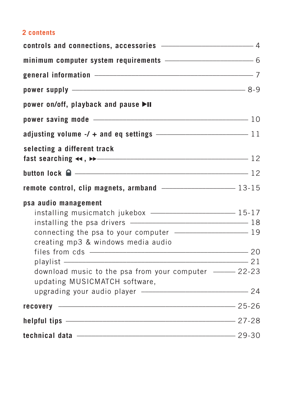 Philips 128max User Manual | Page 2 / 31