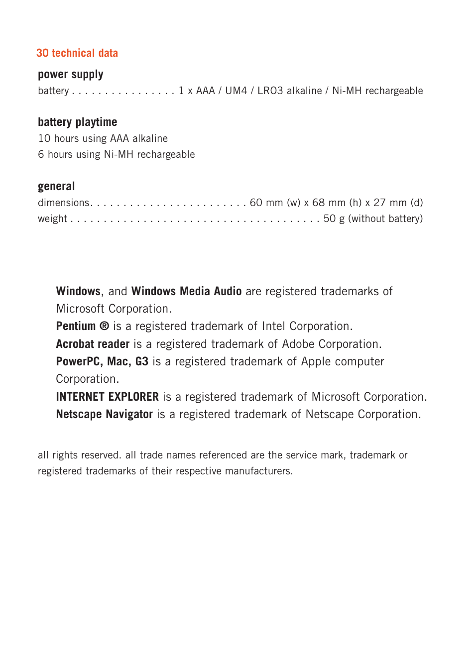 Philips 128max User Manual | Page 30 / 31