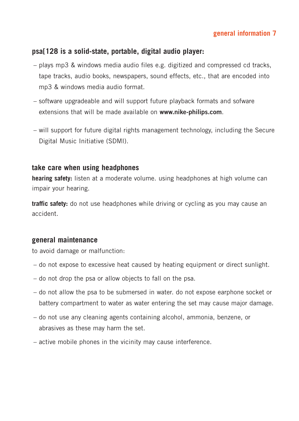 Philips 128max User Manual | Page 7 / 31