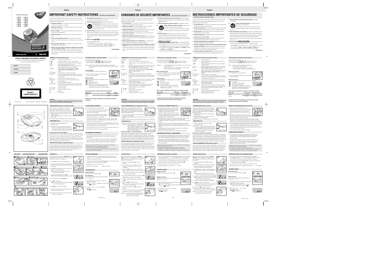 Philips AX5023/17 User Manual | 2 pages