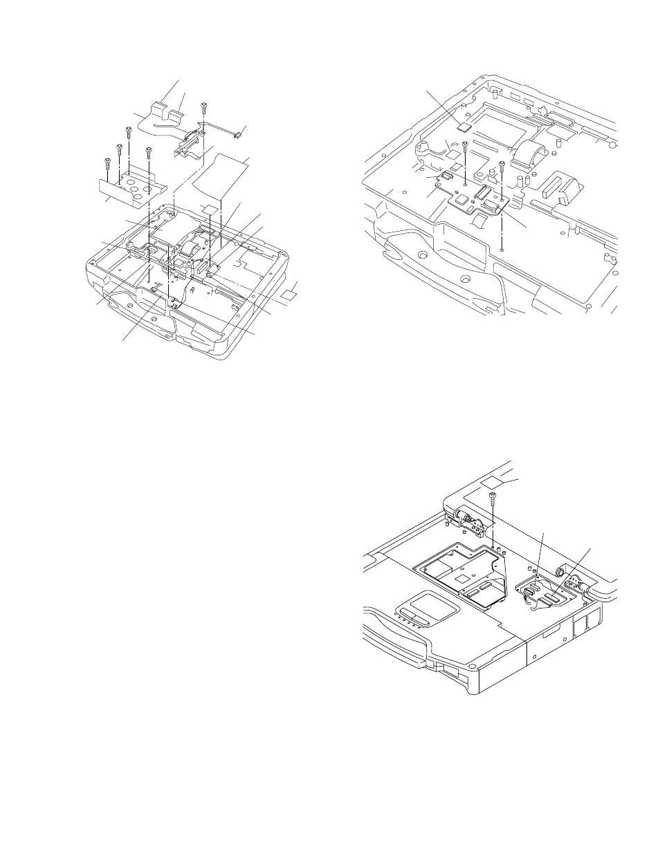 Removing the fpc hdd bat, Removing the pad pcb, Removing the main pcb | Philips CF-30FTSAZAM User Manual | Page 26 / 85