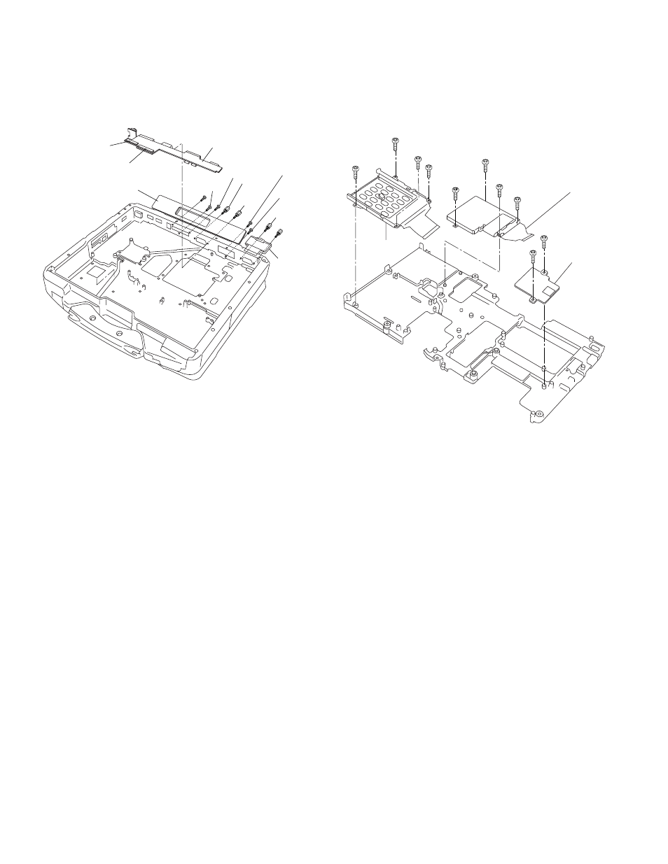 Setting the i/o pcb, Setting the sd pcb, express card and pcmcia card | Philips CF-30FTSAZAM User Manual | Page 41 / 85