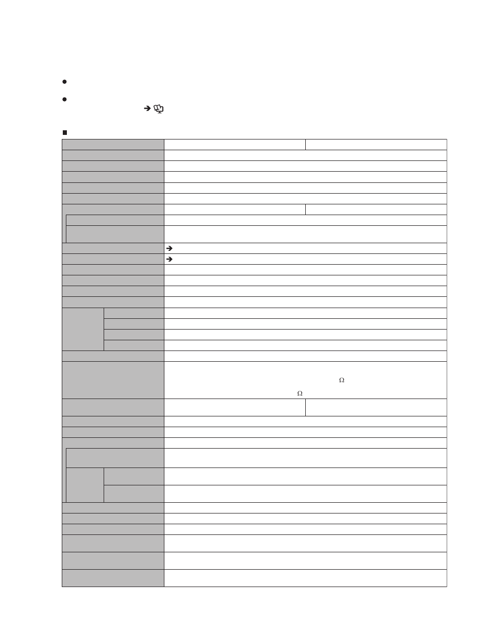 Specifications | Philips CF-30FTSAZAM User Manual | Page 6 / 85