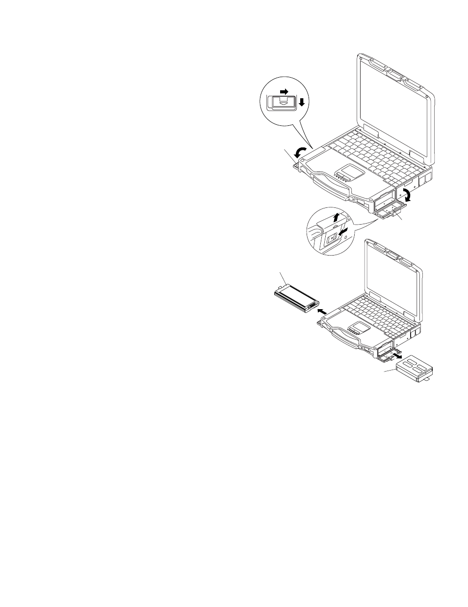 Setting the battery pack and hdd pack | Philips CF-30FTSAZAM User Manual | Page 60 / 85