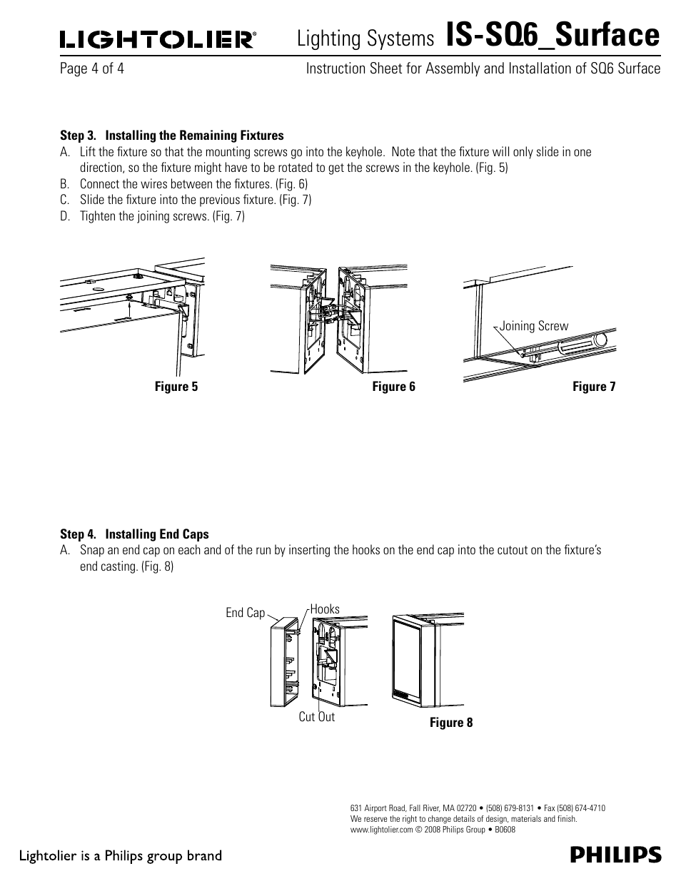 Is-sq6_surface, Lighting systems | Philips IS-SQ6 User Manual | Page 4 / 4