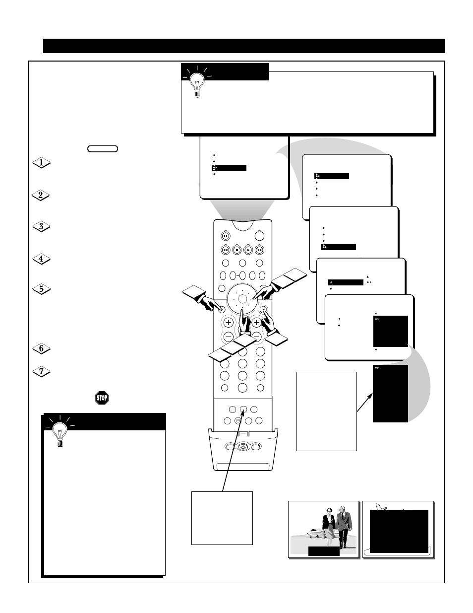 Sing the, Losed, Aptioning | Ontrol | Philips 64P8342 User Manual | Page 30 / 58