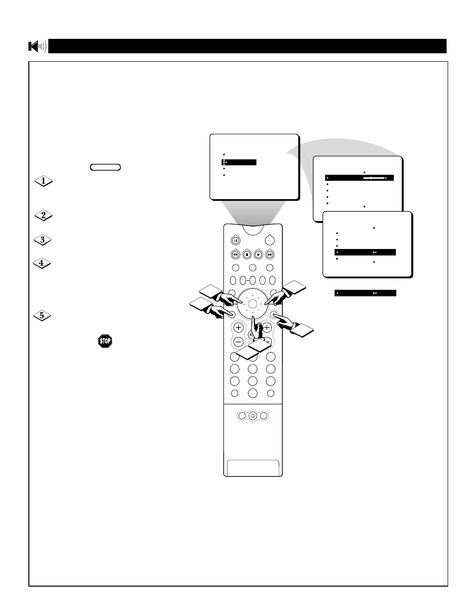 Avl (a, Sing the, Udio | Olume, Eveler, Ontrol | Philips 64P8342 User Manual | Page 32 / 58