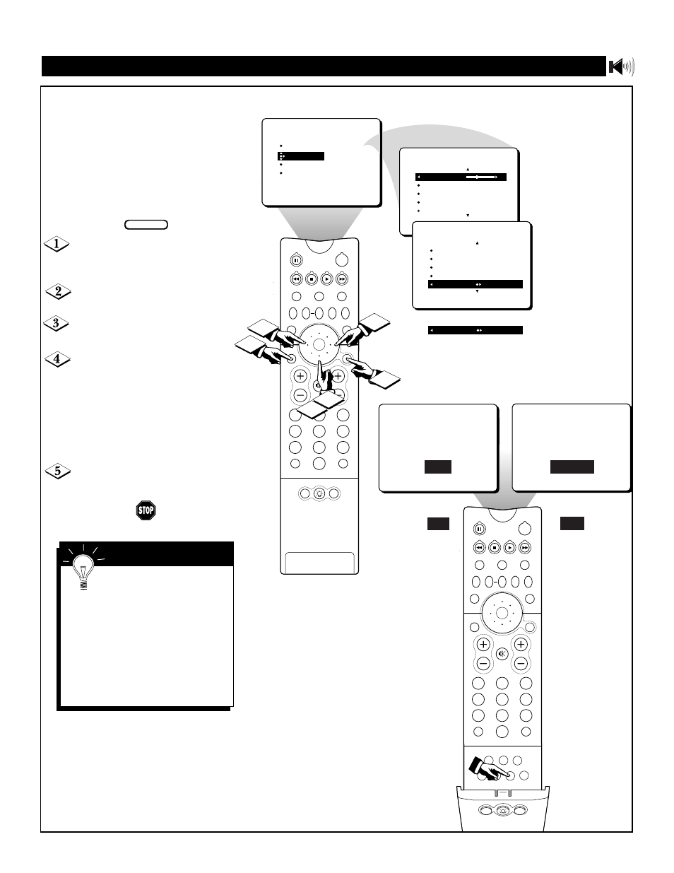 Sing, Ncredible, Urround | Sound menu • incredible surround, Mart | Philips 64P8342 User Manual | Page 33 / 58