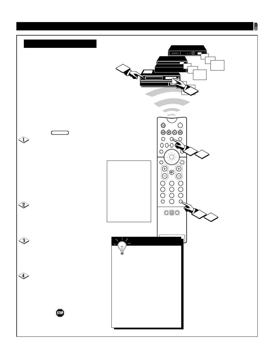 Tv r, Etting the, Emote to | Ccessory, Evices | Philips 64P8342 User Manual | Page 46 / 58